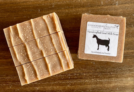 Sandalwood and Amber Goat Milk Soap Bar