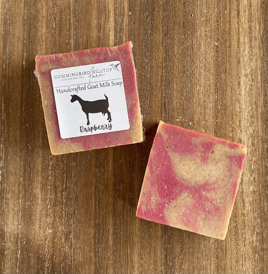 Raspberry Goat Milk Soap Bar