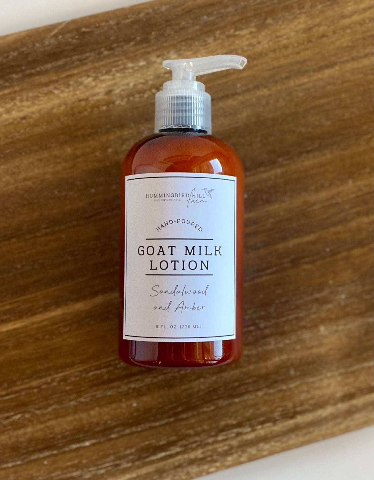 Sandalwood and Amber Goat Milk Lotion 8 Oz